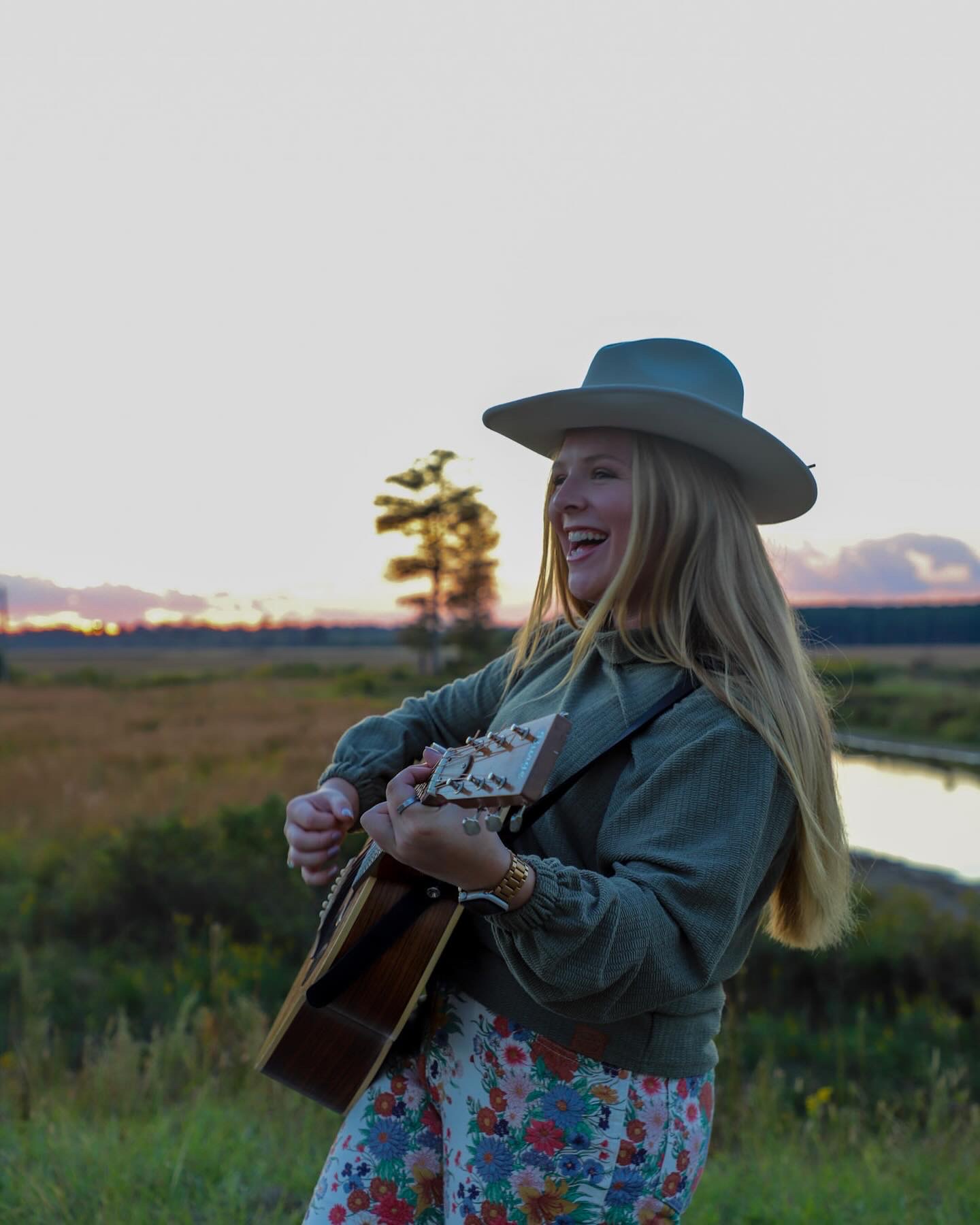 Maddie performing with energy